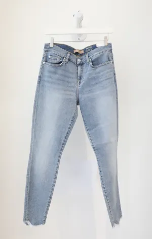 7 For All Mankind - Ankle Skinny w/ Scalloped Hem in Flora