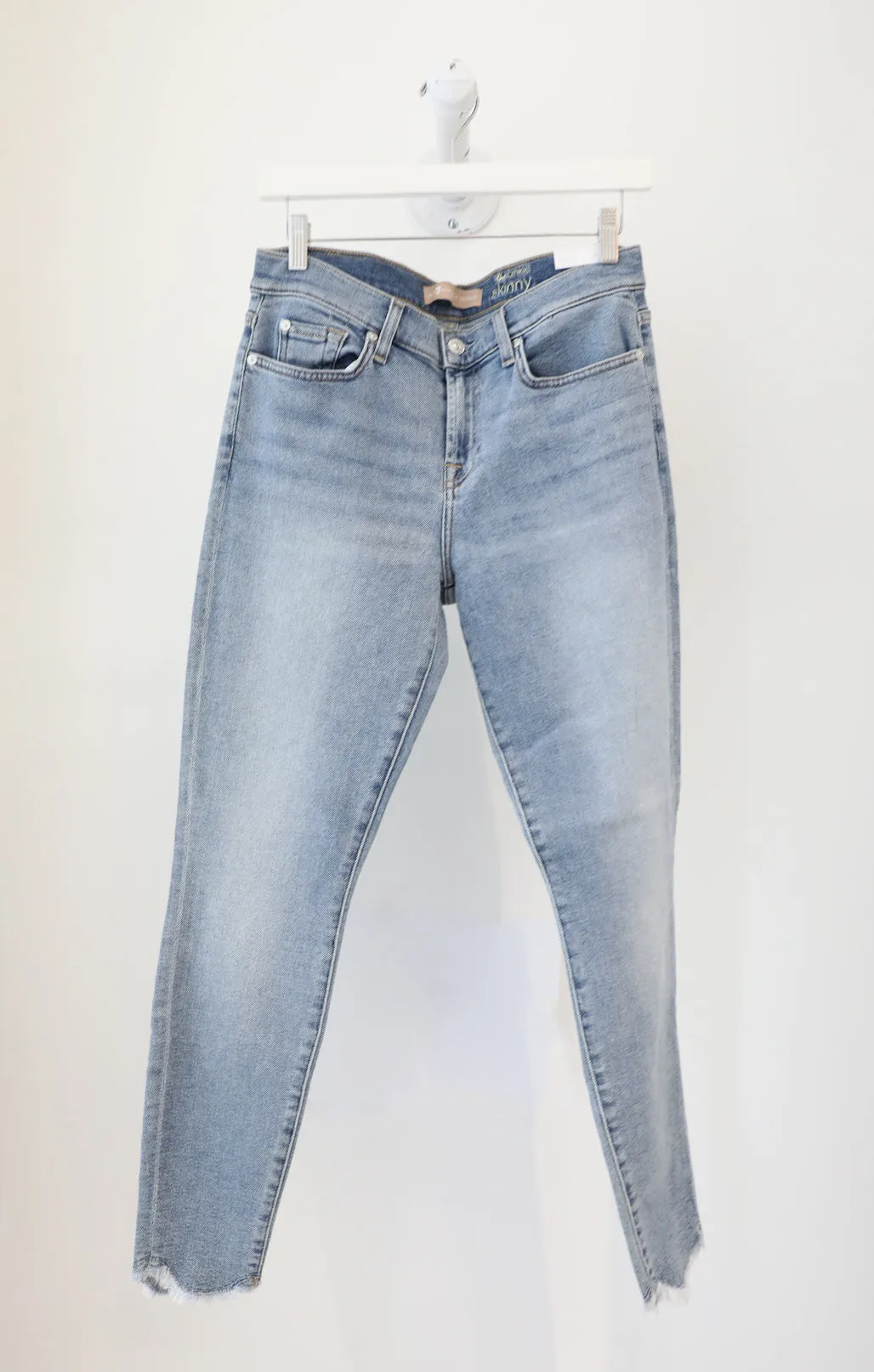 7 For All Mankind - Ankle Skinny w/ Scalloped Hem in Flora