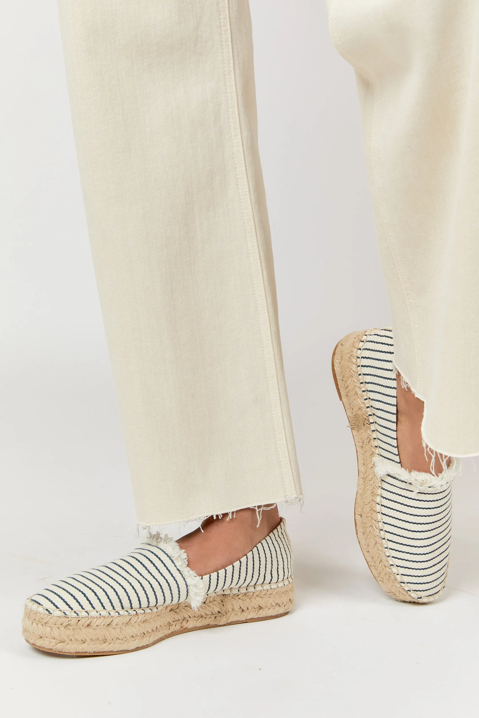 Aberdeen High Rise Wide Leg Crop Ecru