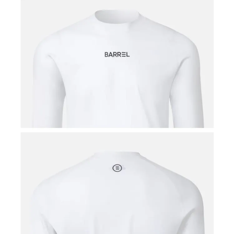 Barrel Mens Essential RelaxFit Rashguard-WHITE