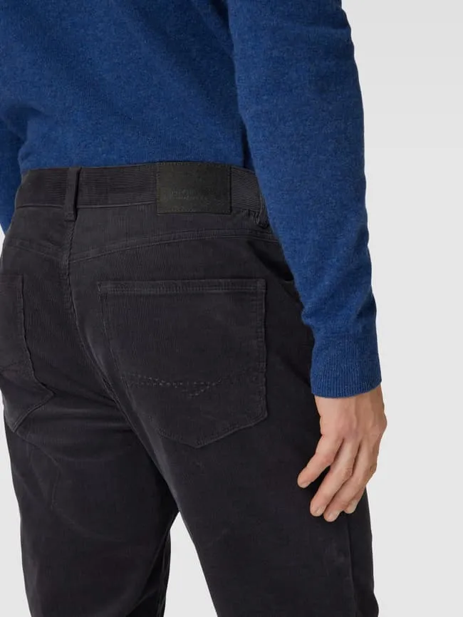 Christian Berg five-pocket trousers, dark gray