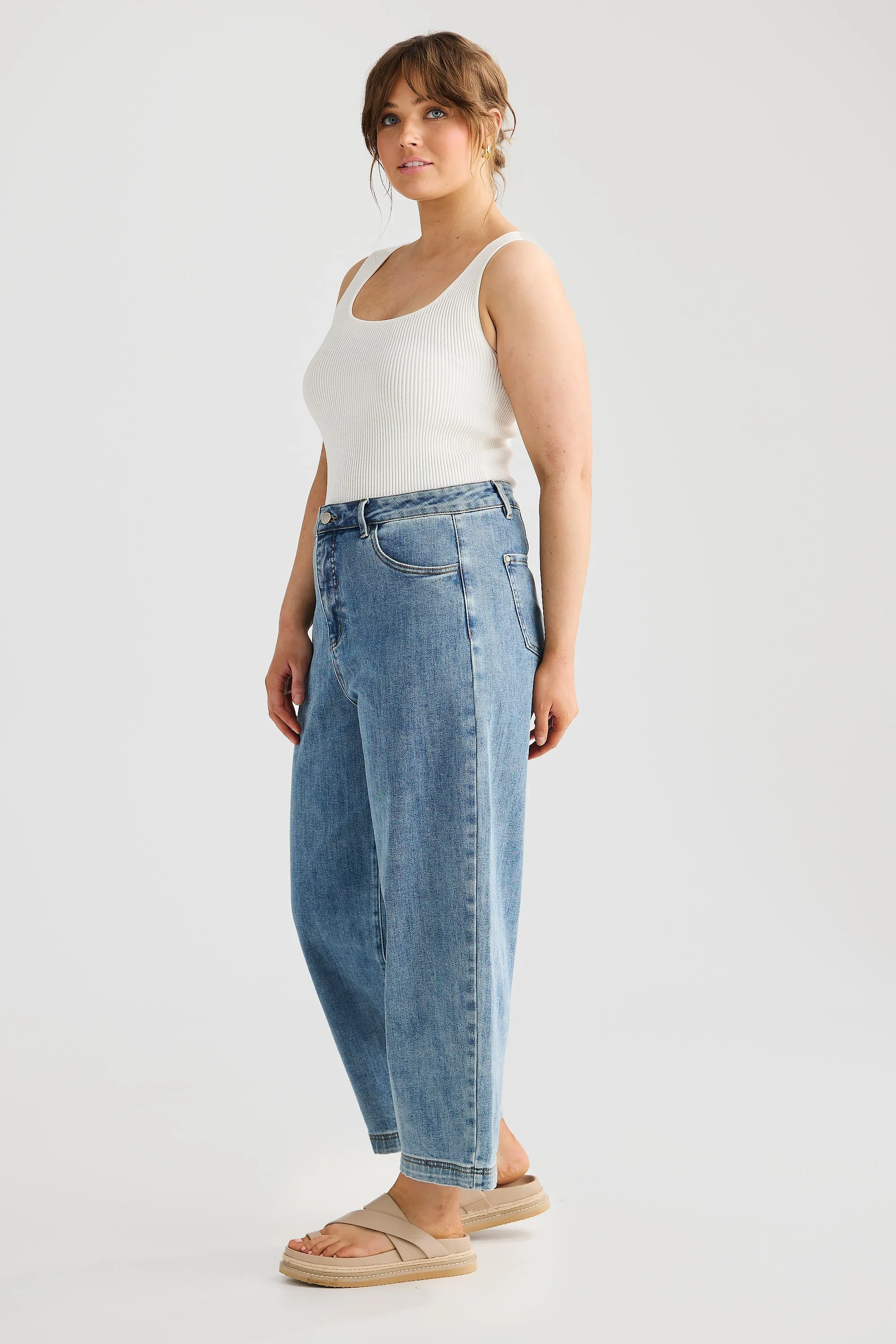 Core Barrel Leg Jean - Light Wash