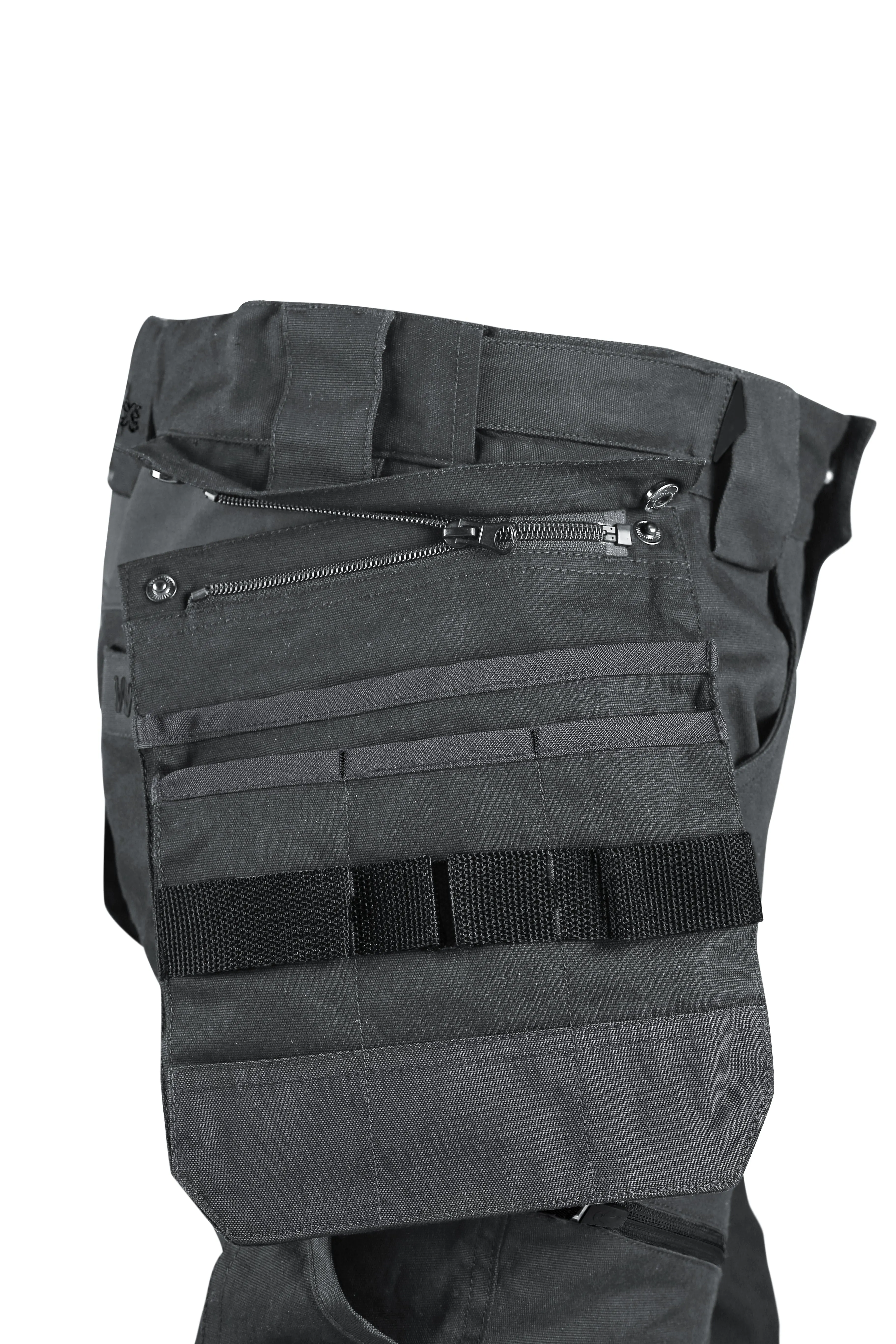 CXS LEONIS, MEN'S, WORK PANTS, GREY WITH BLACK ACCESSORIES