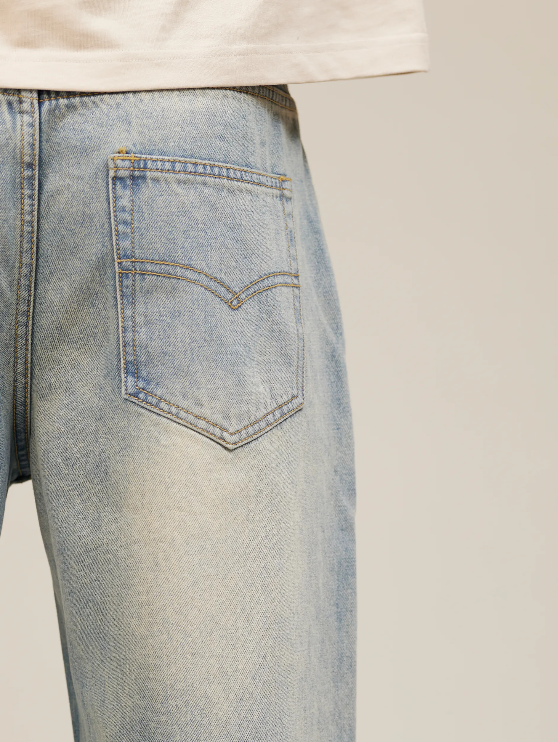 DENIM LIGHT BLUE "PAINTING"