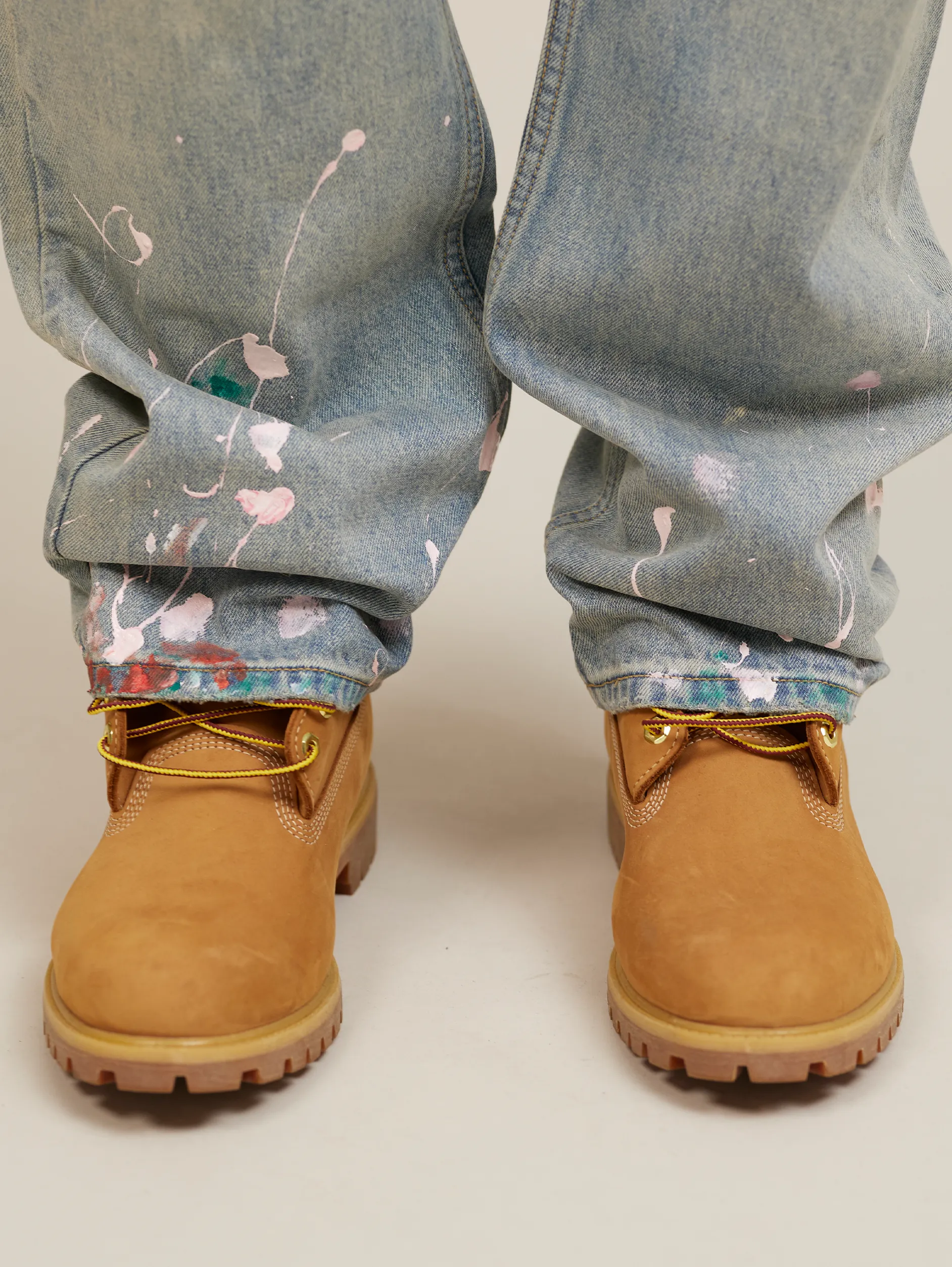 DENIM LIGHT BLUE "PAINTING"