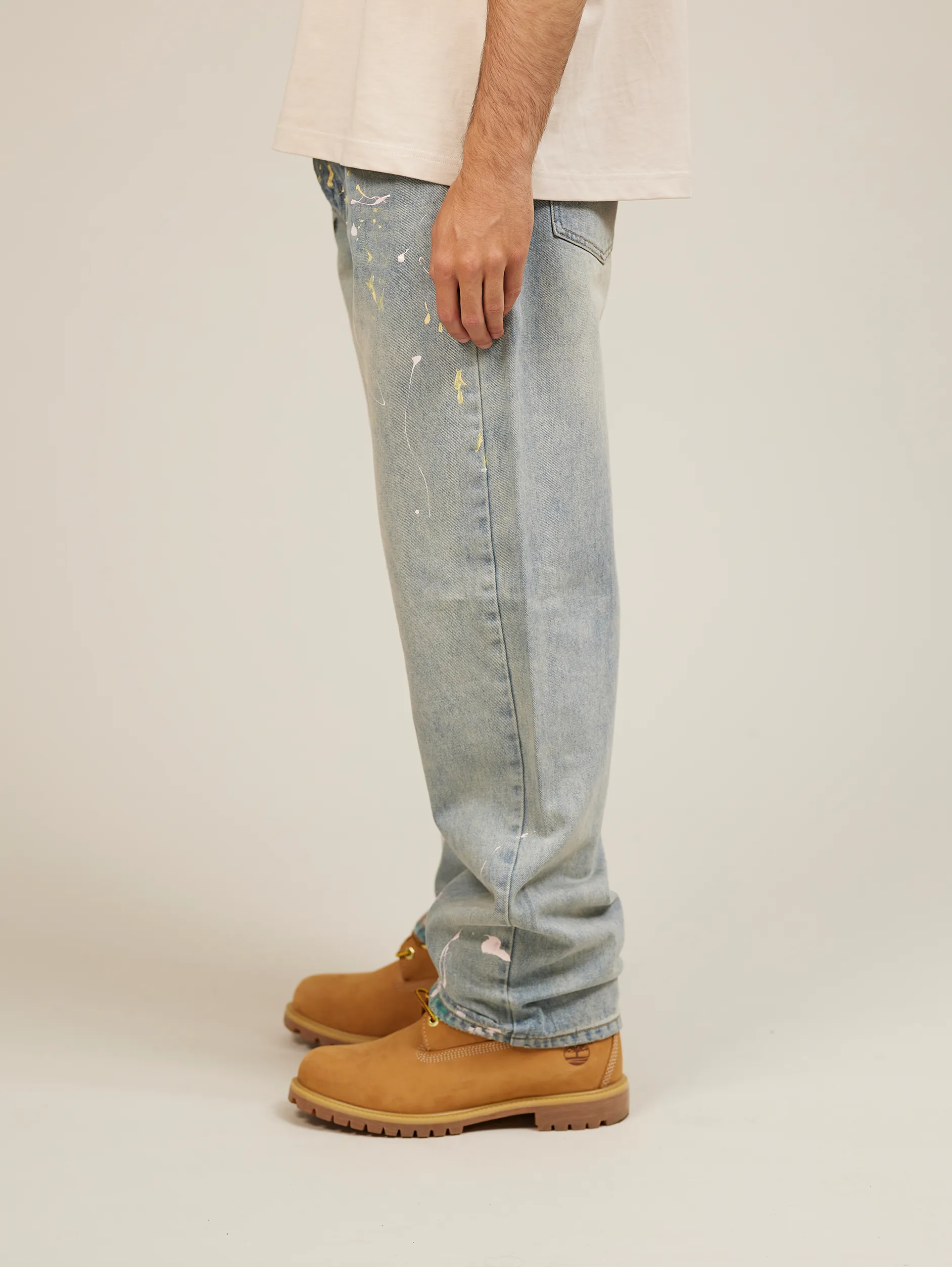 DENIM LIGHT BLUE "PAINTING"