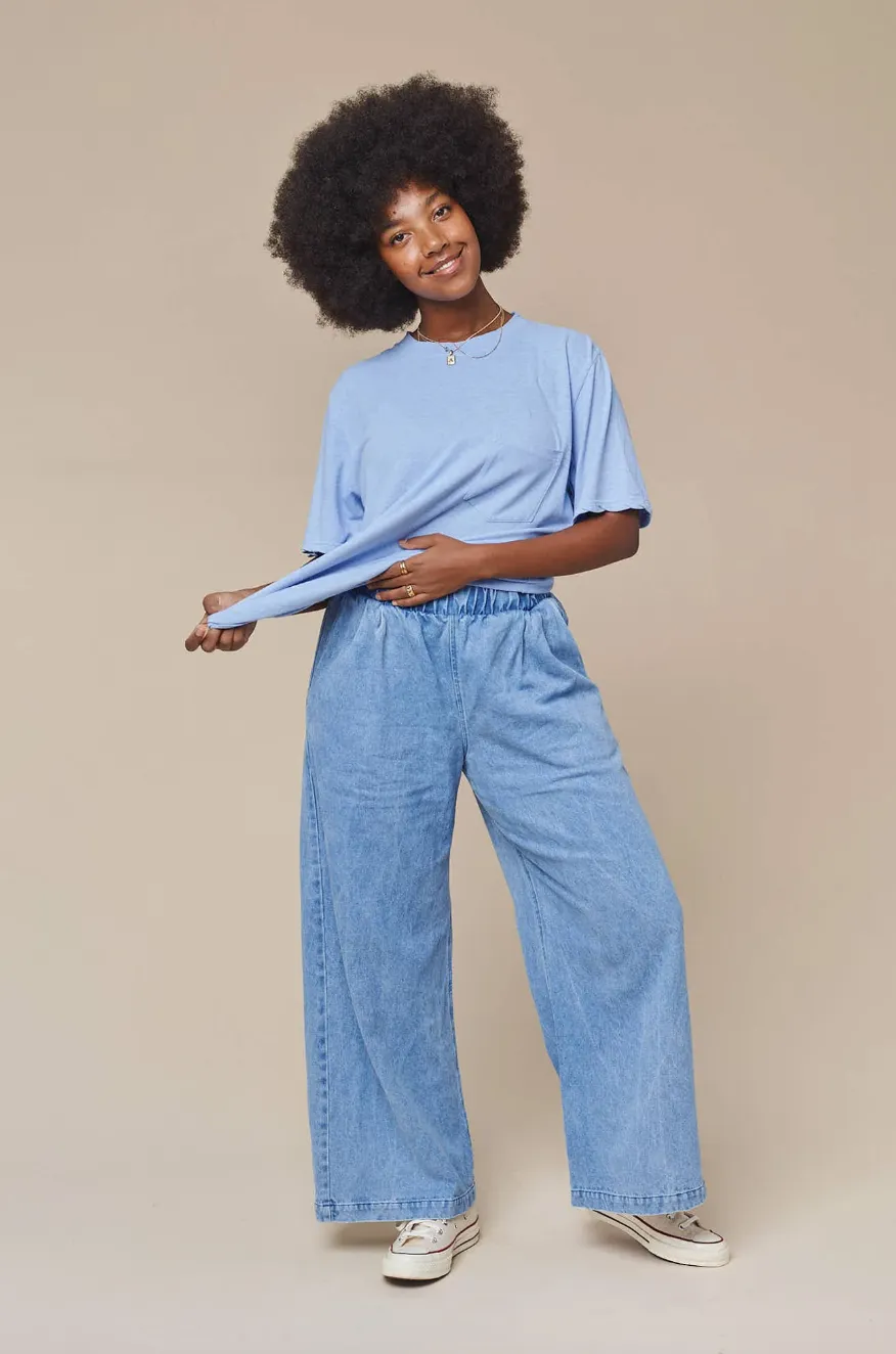 Disco Denim Pant, Light Wash Denim