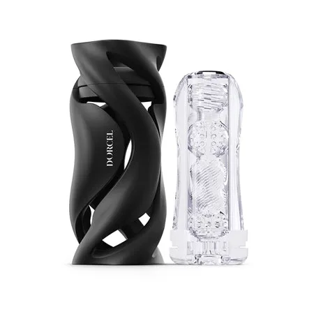 Dorcel Deep Throat Black Masturbator - Enhanced Suction