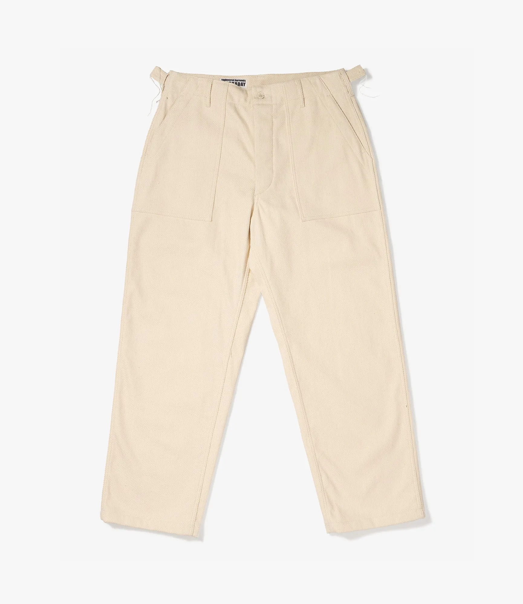 Fatigue Pant – Ecru Heavy Basketweave