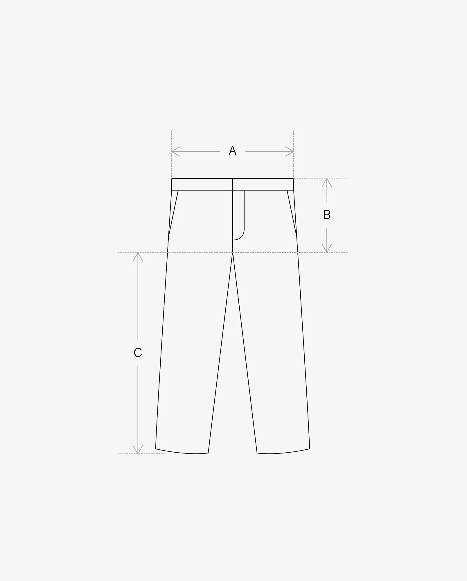 French China Work Pants / Black