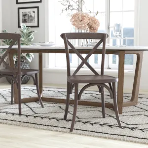Grayed Driftwood X-Back Chair X-BACK-BURDRIFT