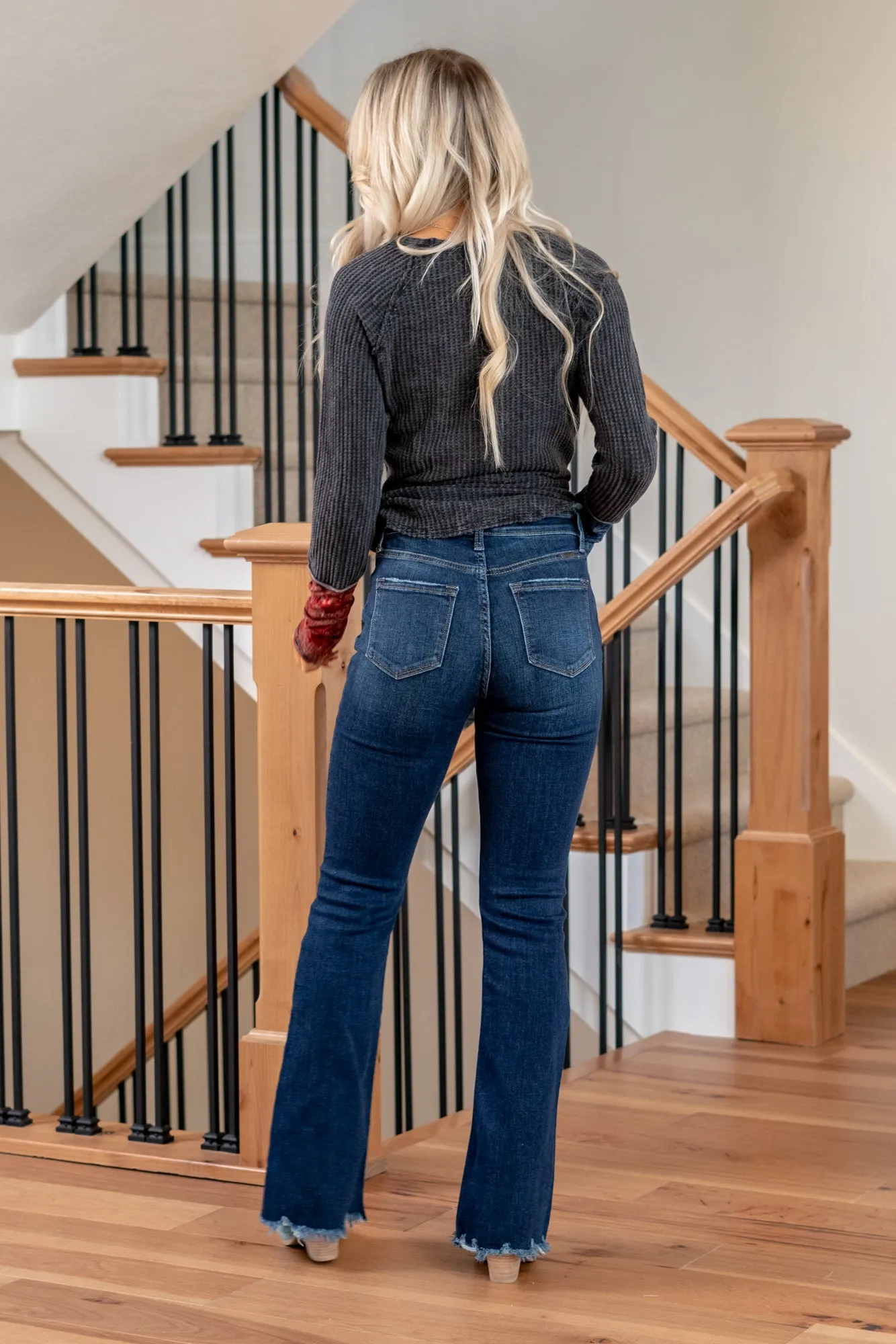 Hattie High Rise Cross Over Waistband Flare