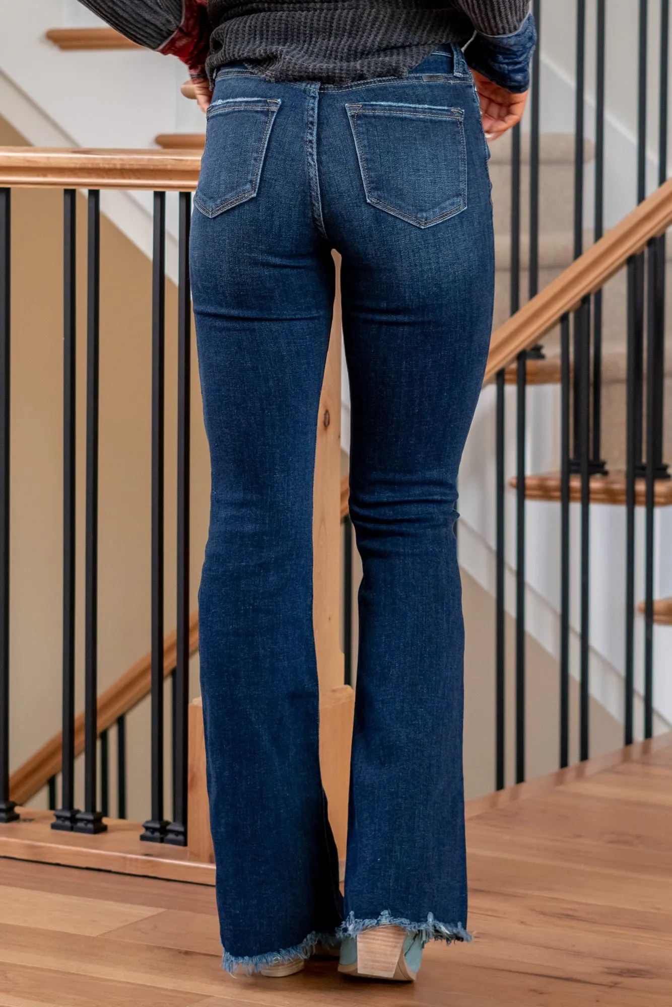 Hattie High Rise Cross Over Waistband Flare