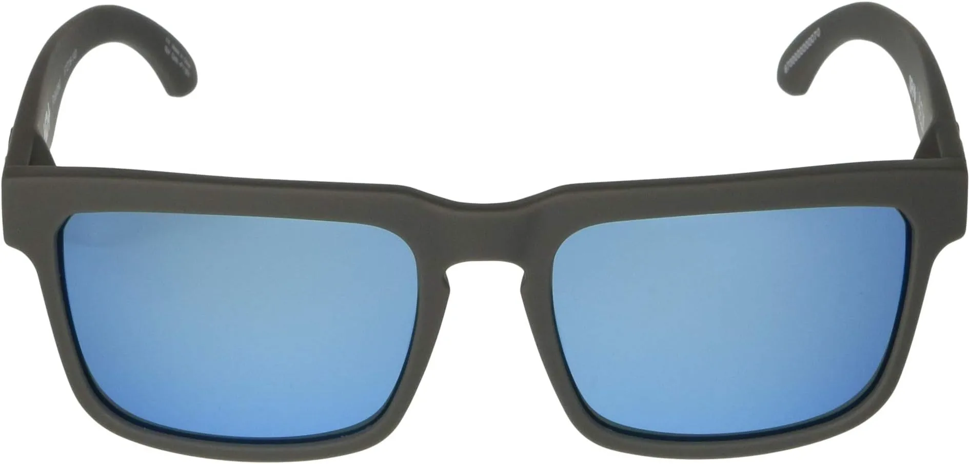 Helm Spy Optic Sunglasses, Soft Matte Dark Gray/HD Plus Gray Green Polar/Light Blue Spectr