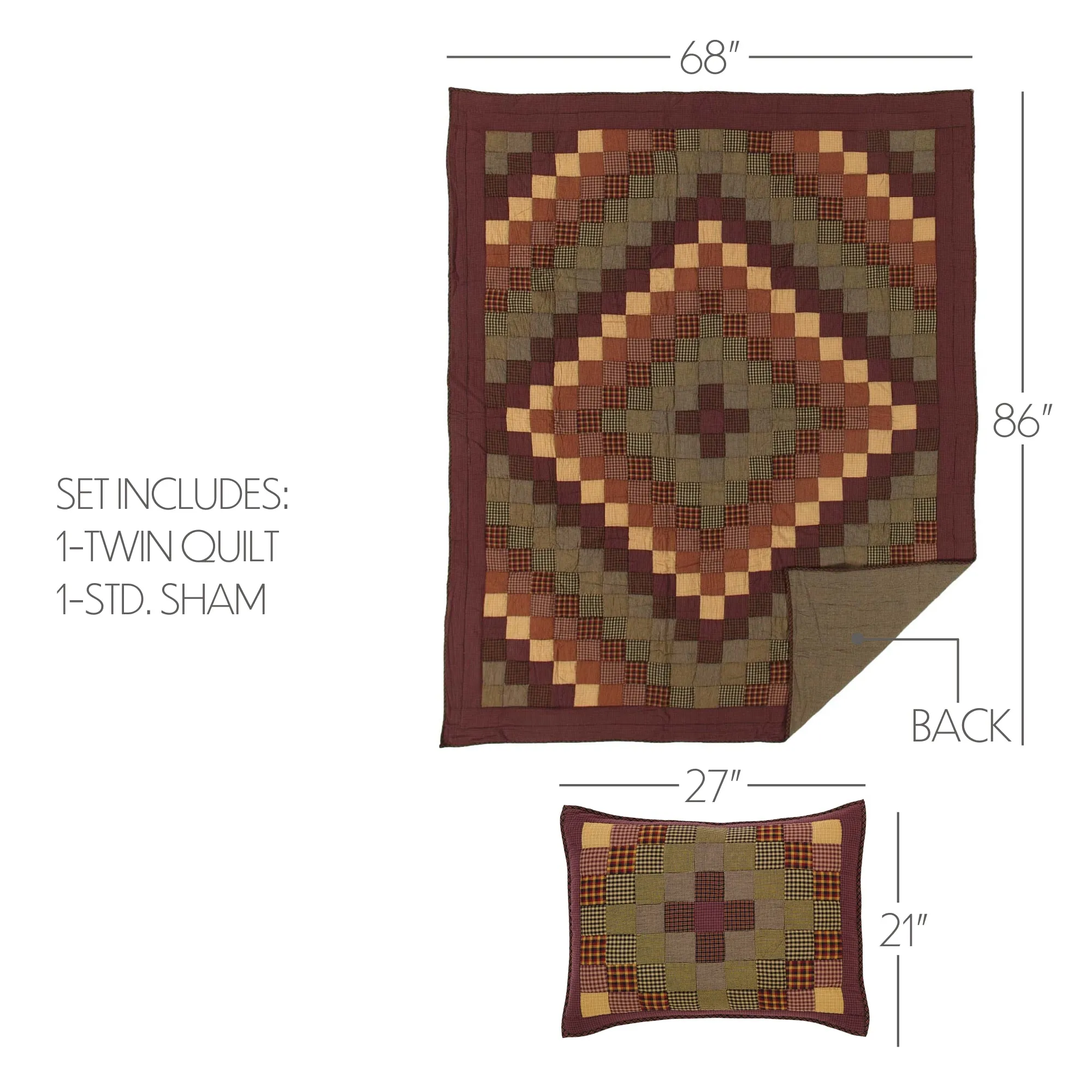 Heritage Farms Quilt Set, Quilt w/ Sham