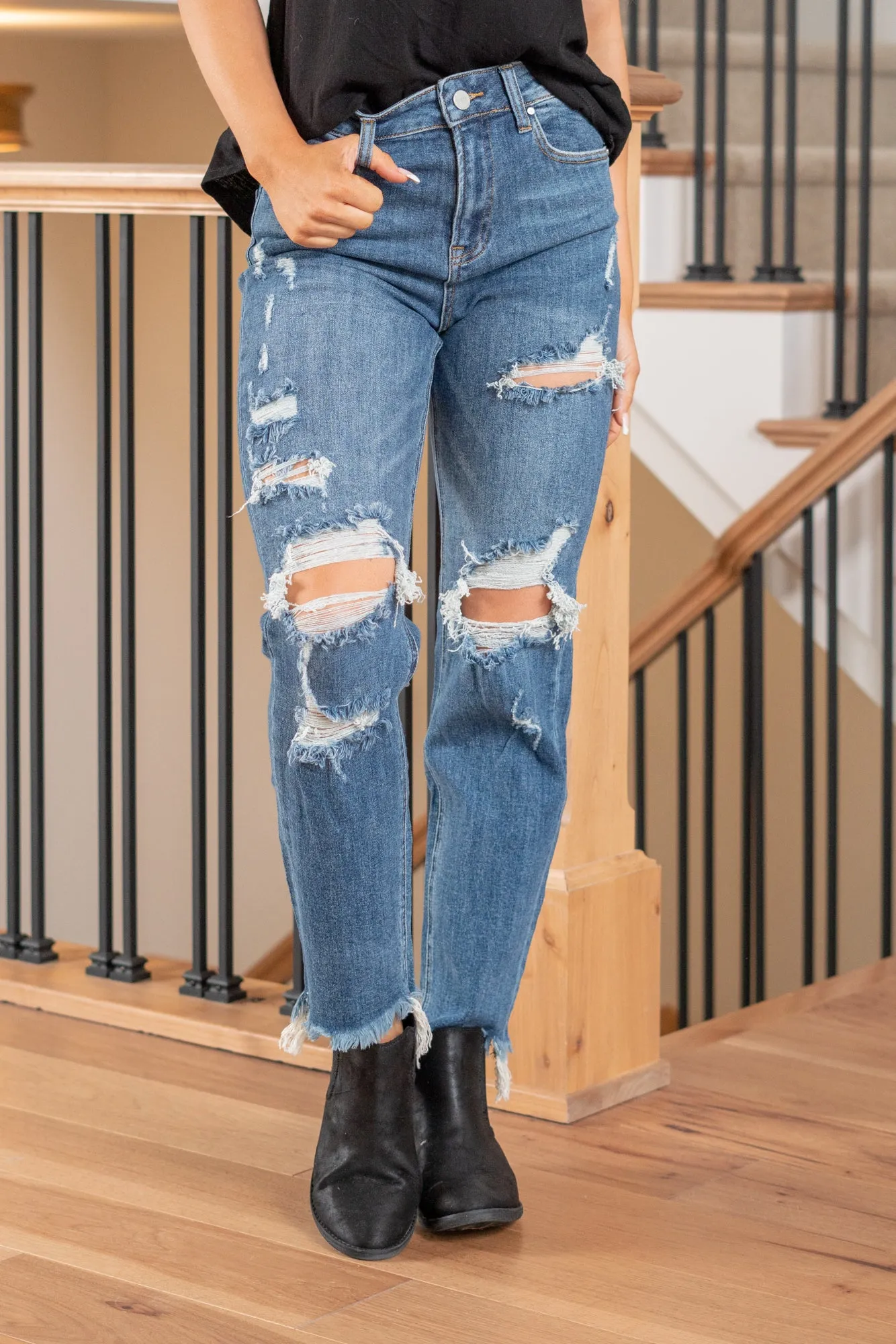 Josephine High Rise Girlfriend Jeans