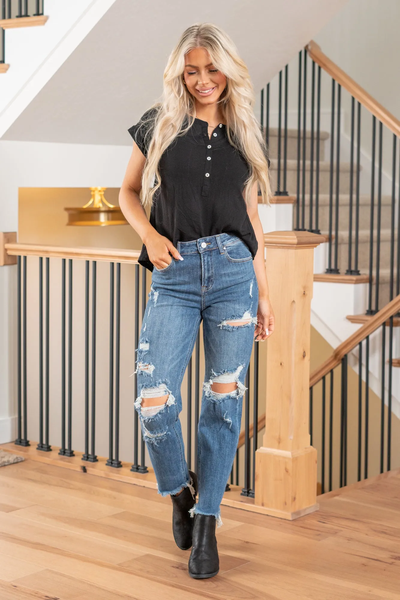 Josephine High Rise Girlfriend Jeans