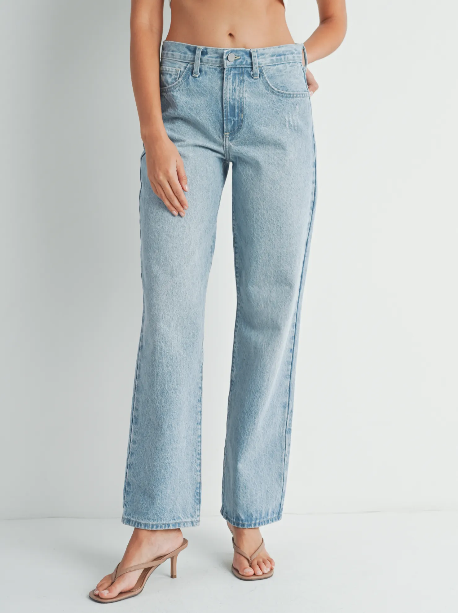 Just Black Denim : Relaxed Straight Jean