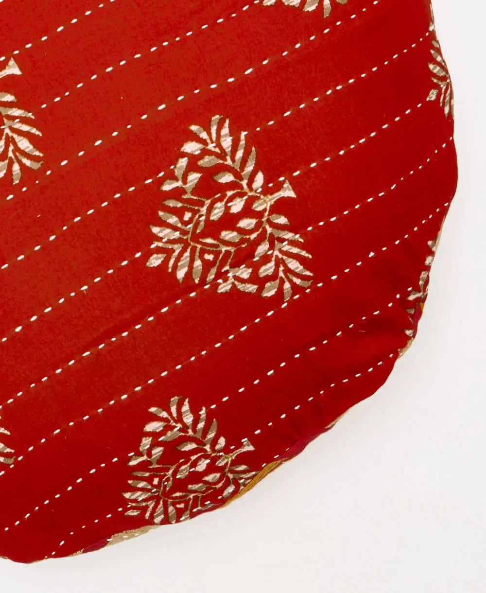 Kantha Round Pillow - No. 240212