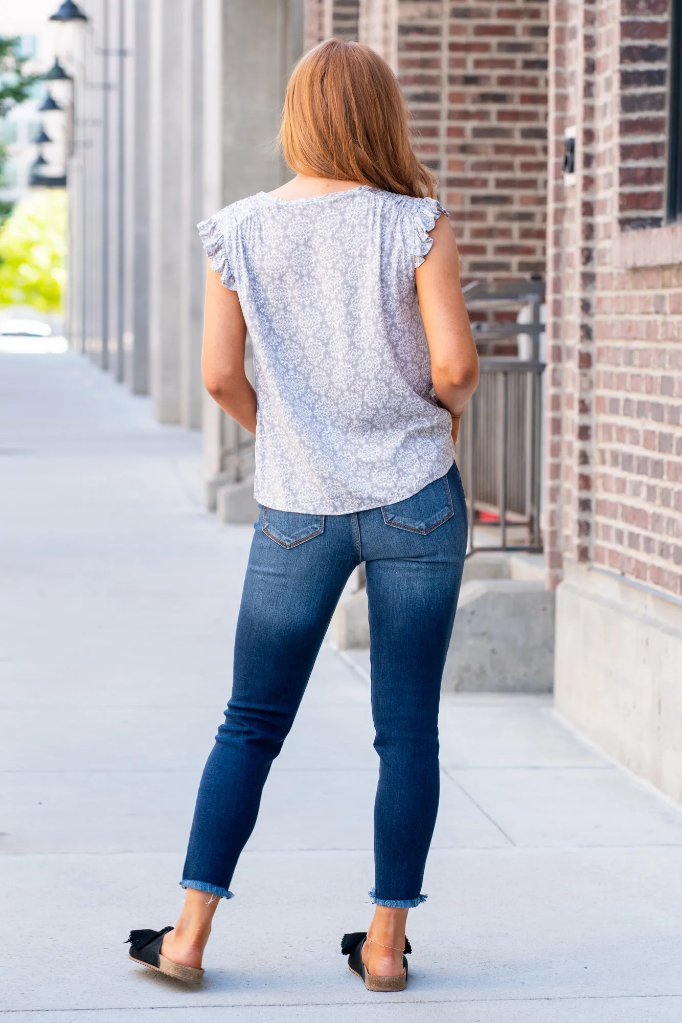 Karlianne High Rise Button Fly Skinny