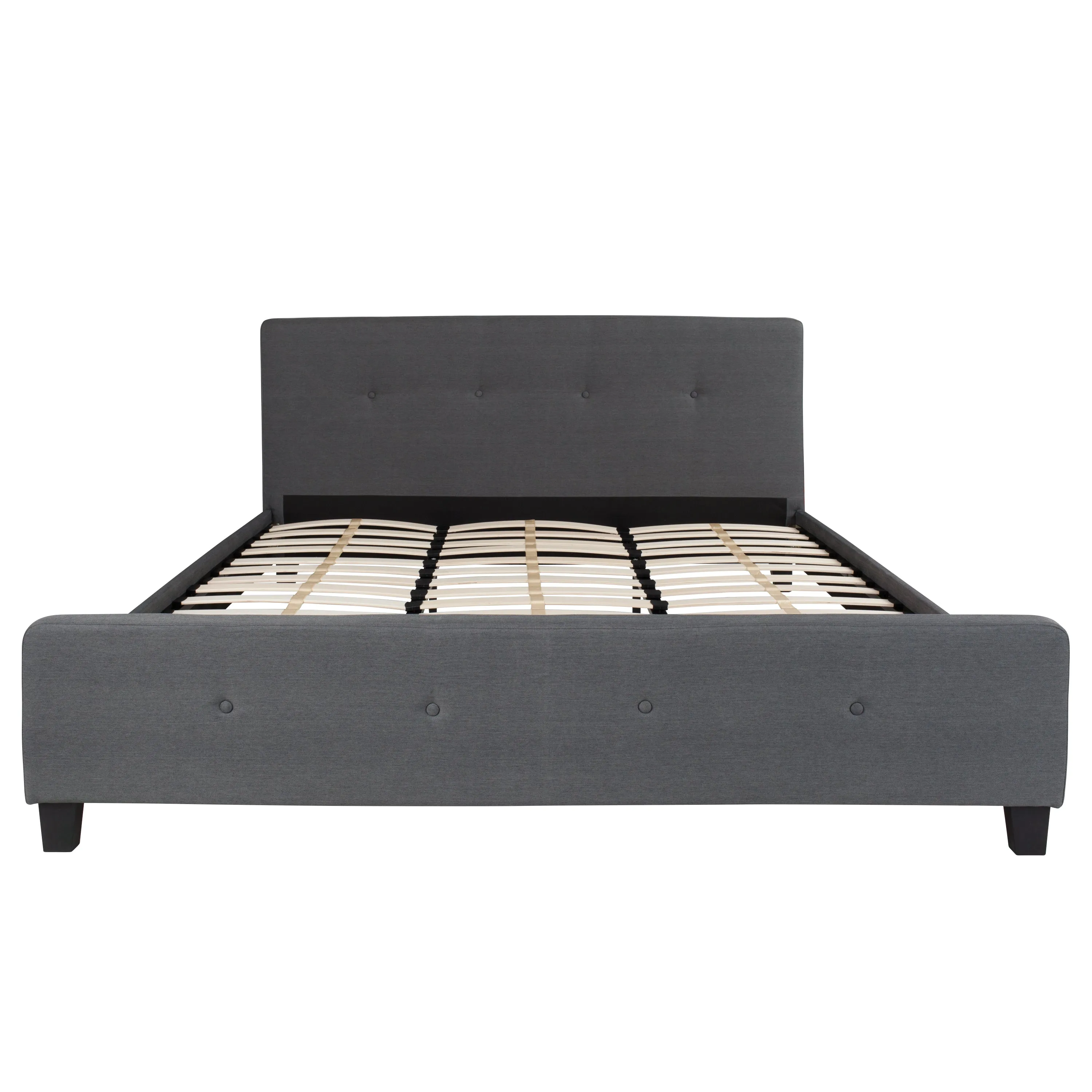King Platform Bed Set-Gray HG-BM10-32-GG