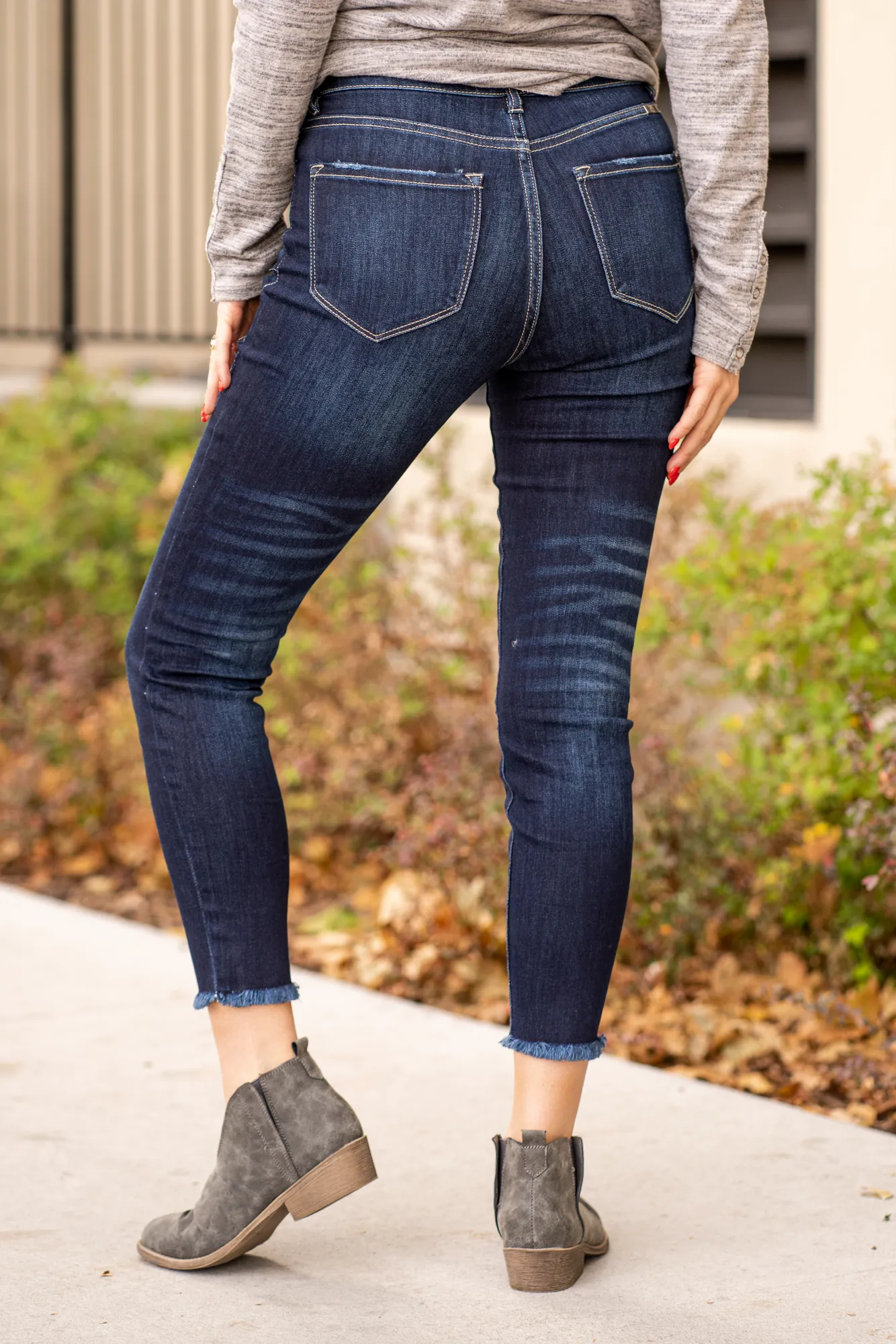 Laurel High Rise Button Fly Skinny