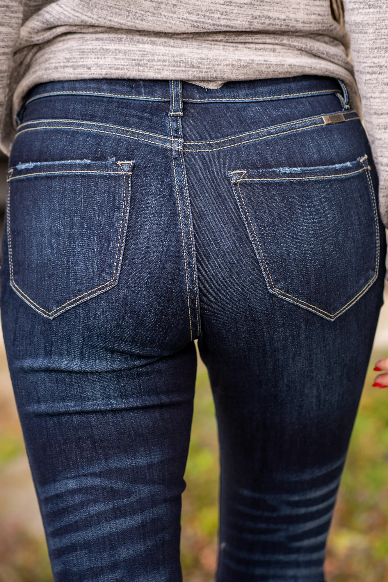 Laurel High Rise Button Fly Skinny