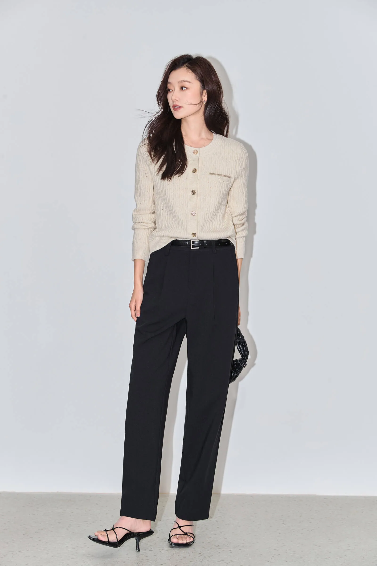 LILY Small Straight-leg Casual Suit Pants