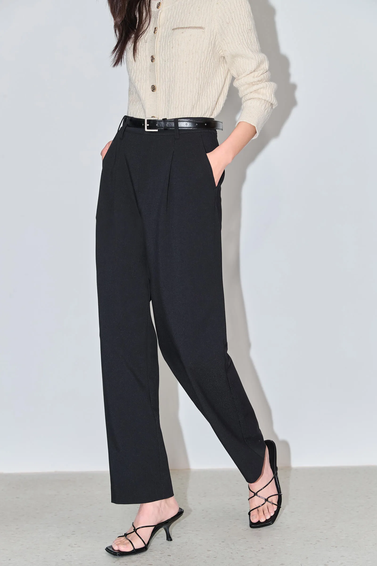 LILY Small Straight-leg Casual Suit Pants