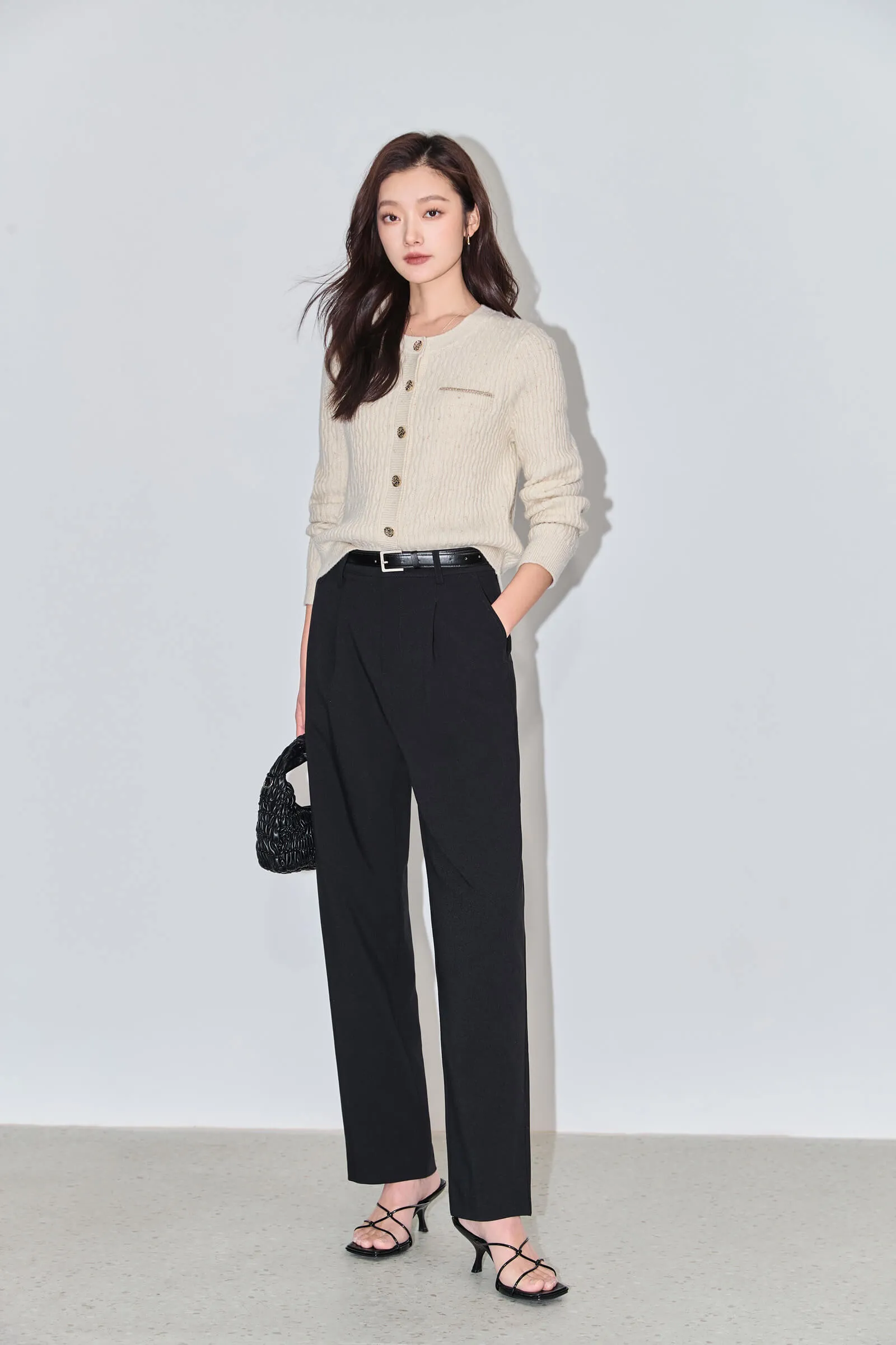 LILY Small Straight-leg Casual Suit Pants