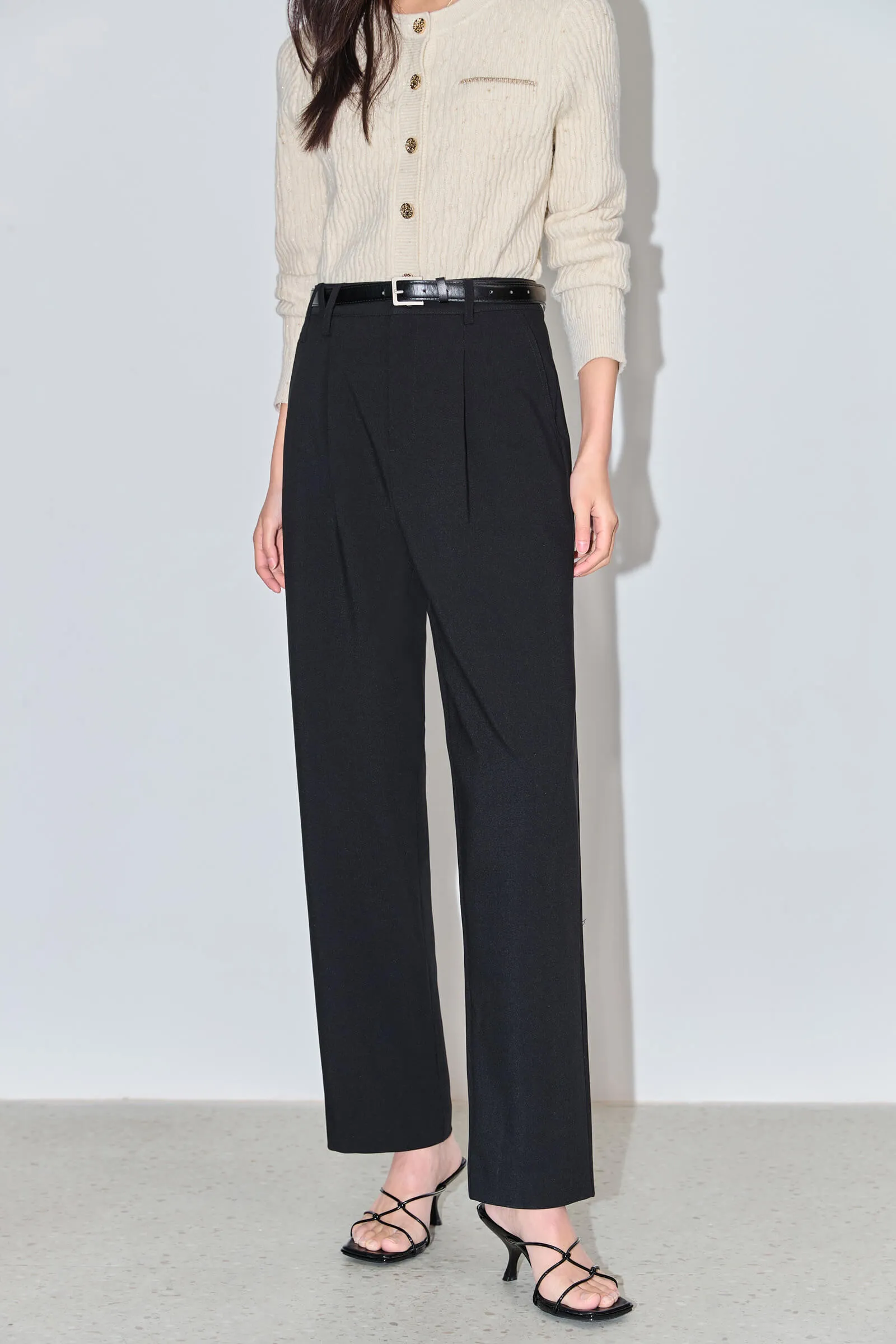 LILY Small Straight-leg Casual Suit Pants