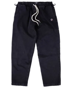 Loose Pants - Black Denim