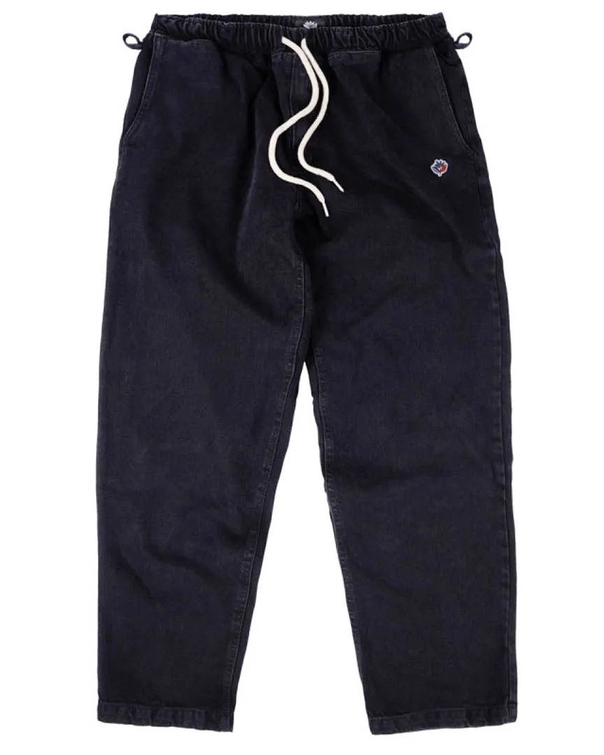 Loose Pants - Black Denim