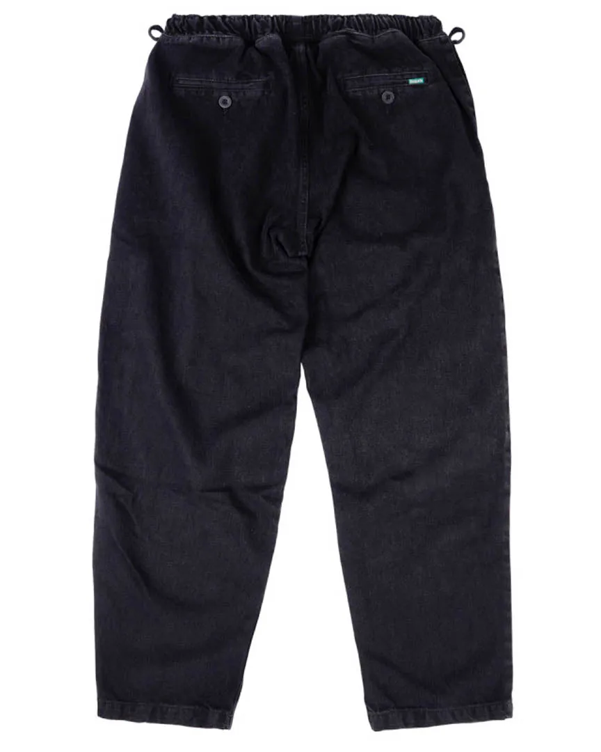 Loose Pants - Black Denim