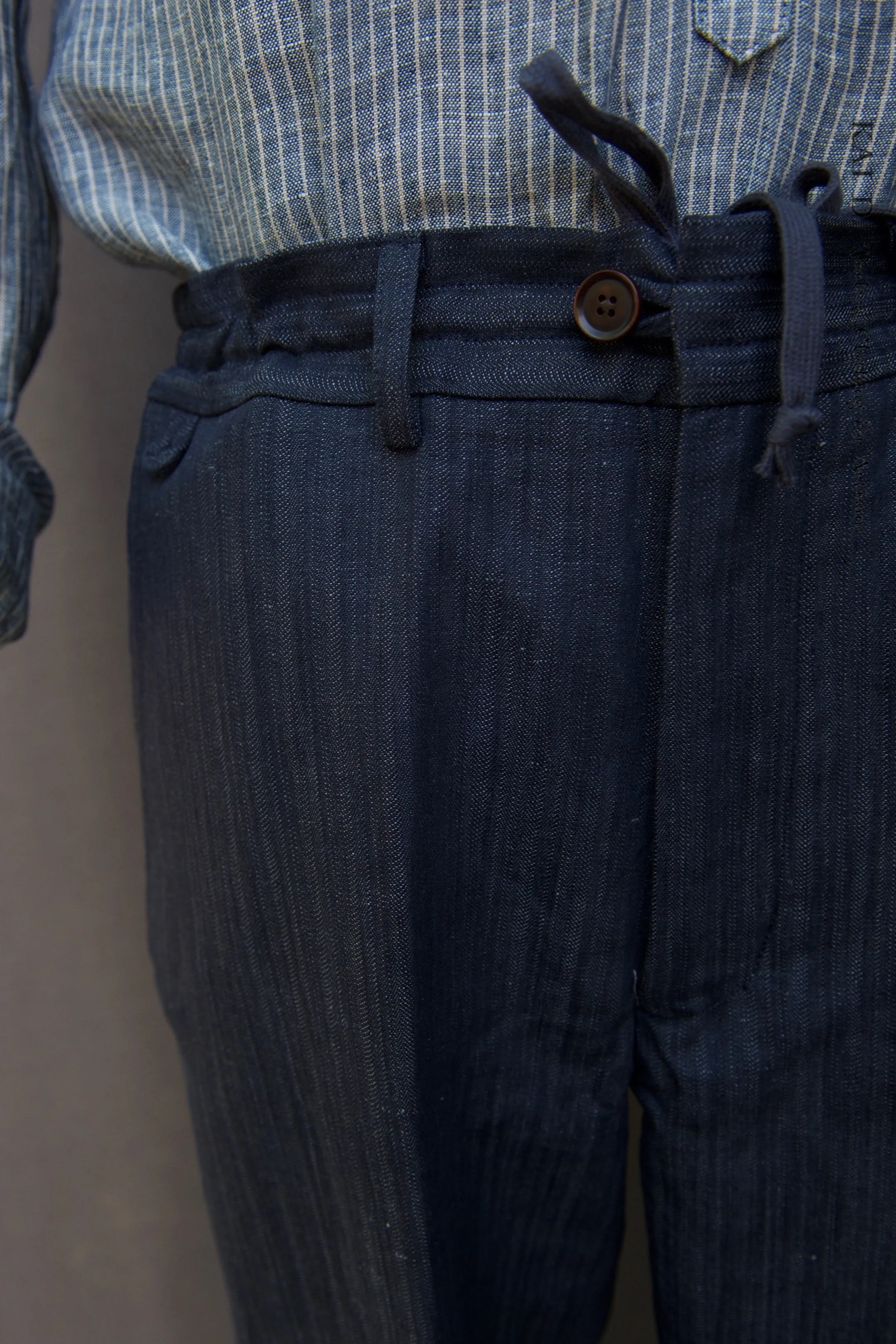 Lukas Pants - Texture Linen Herringbone - 30, 32, 34, 36, 38