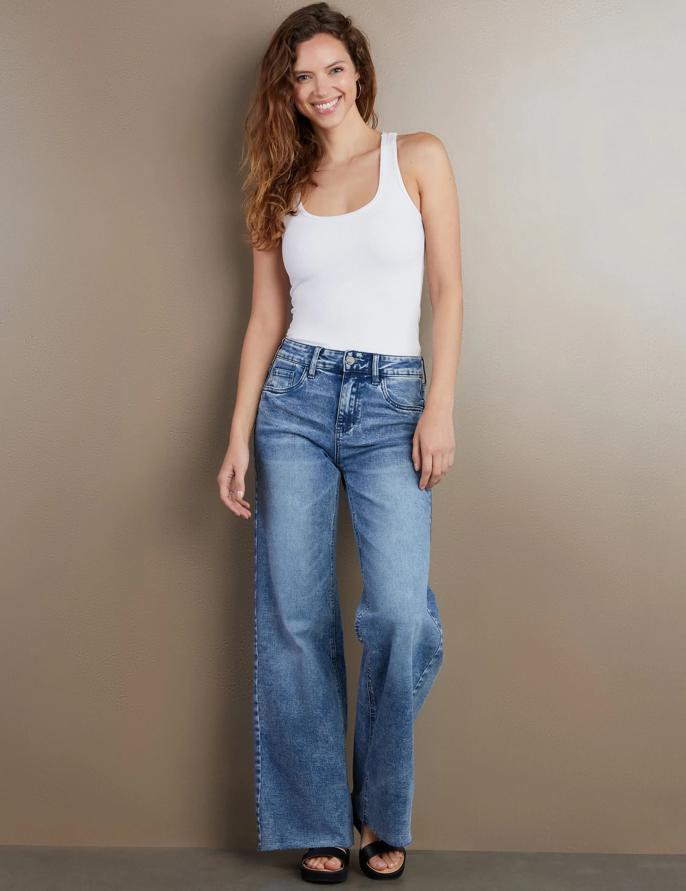 Mamie High-Rise Wide Leg Jeans