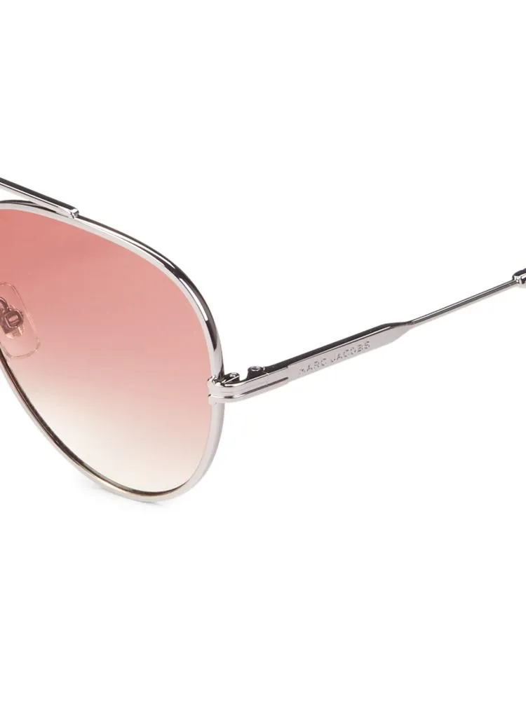 Marc Jacobs 60MM Aviator Sunglasses, Dark Gray