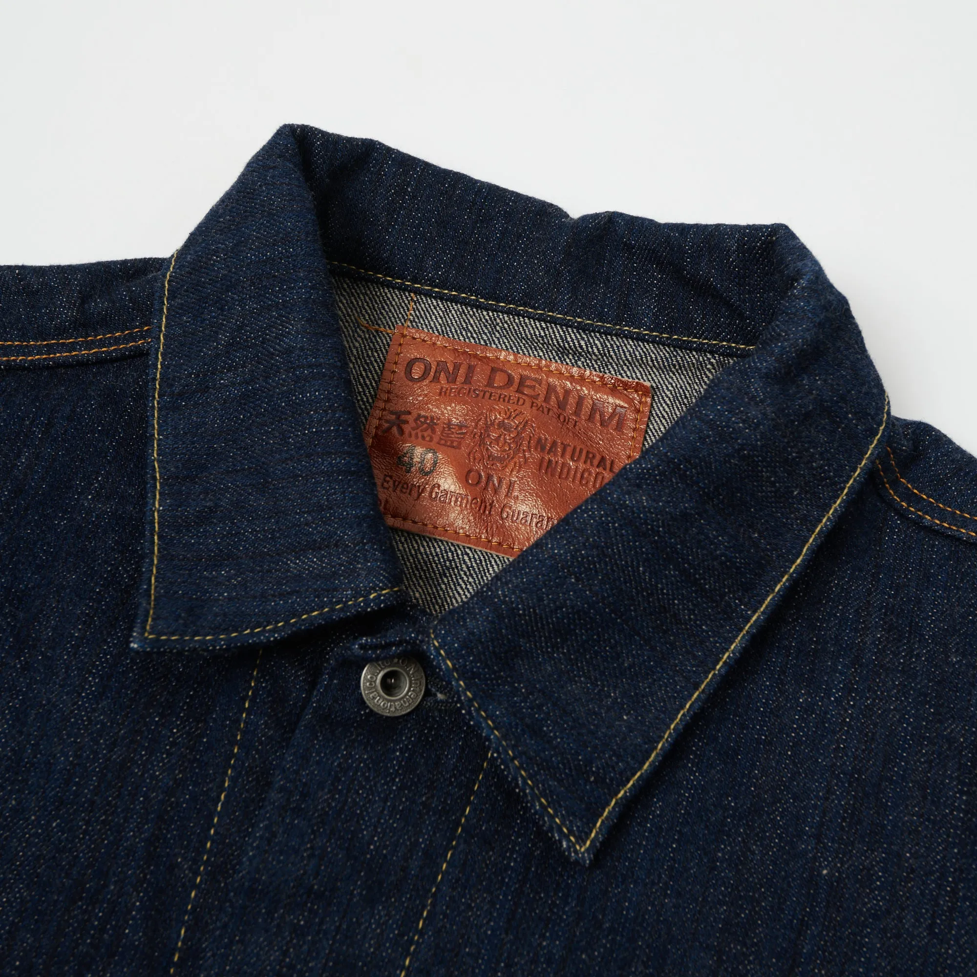 ONI 02525P-SHM 'Kiwami' Semi Hand Made 16oz Type III Denim Jacket - Rinsed