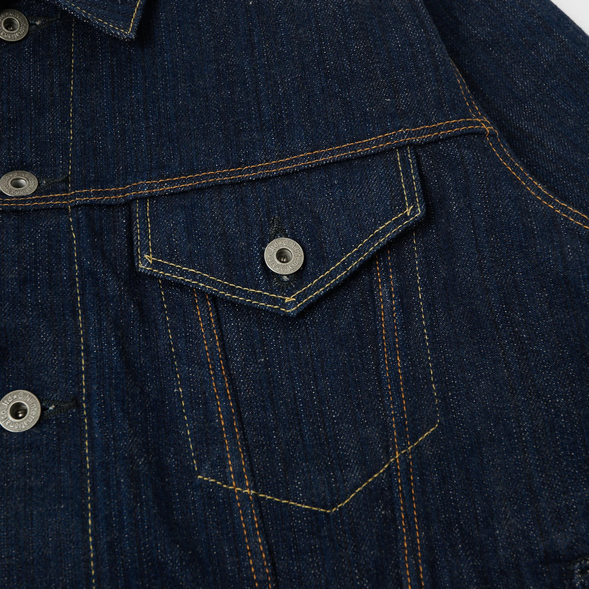ONI 02525P-SHM 'Kiwami' Semi Hand Made 16oz Type III Denim Jacket - Rinsed