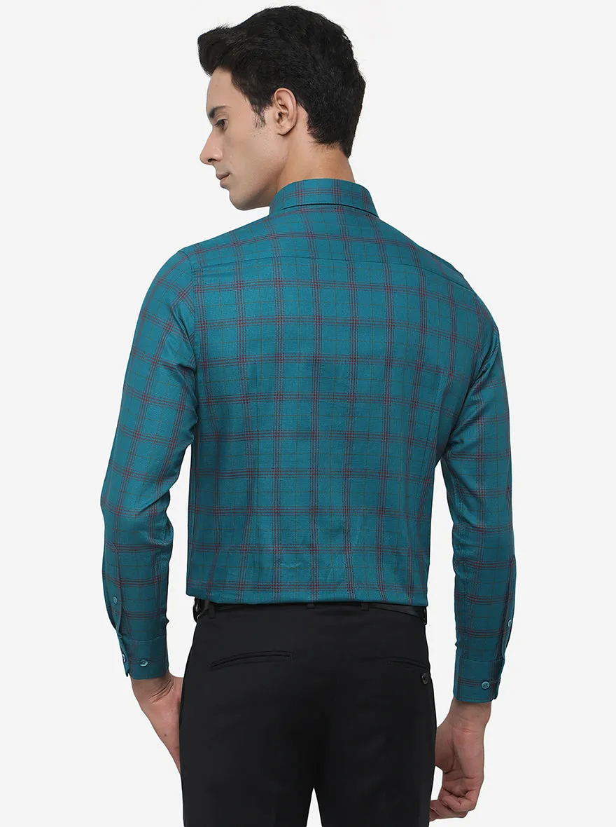 Rama Checked Slim Fit Formal Shirt | Metal