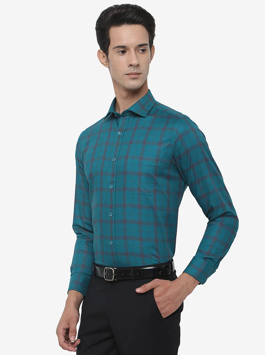 Rama Checked Slim Fit Formal Shirt | Metal