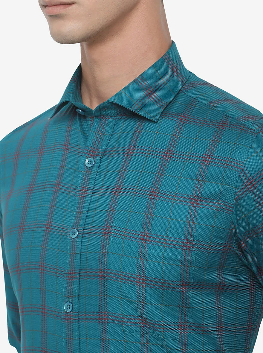 Rama Checked Slim Fit Formal Shirt | Metal