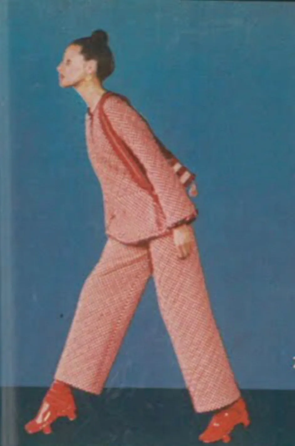 Rare 1971 Marion Foale and Sally Tuffin Red & White Check 'Pajama' Pant Set
