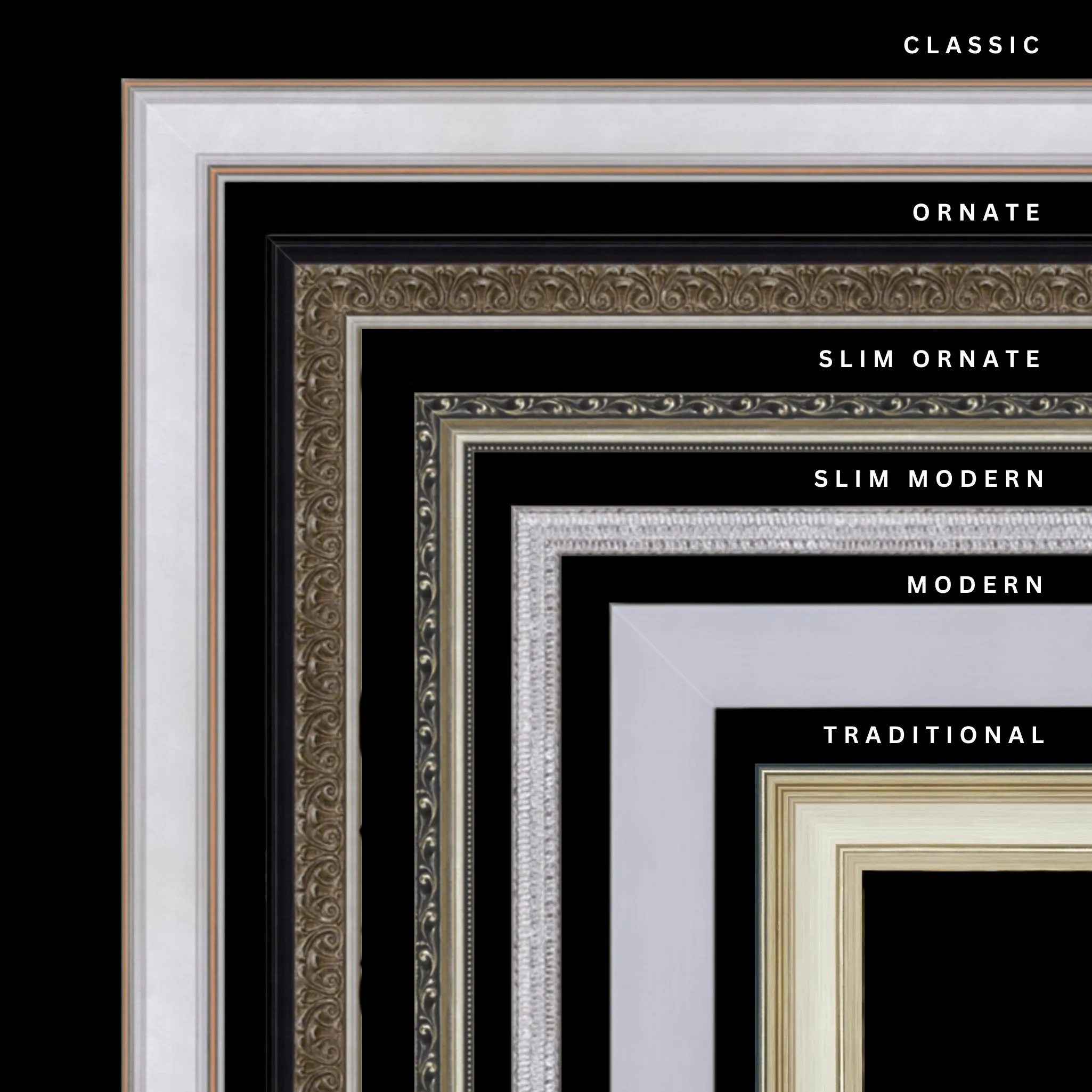 Silver 30x46 Picture Frame Ornate Traditional Classic Antique