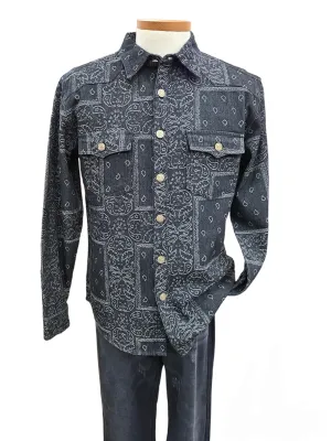 Stacy Adams denim set