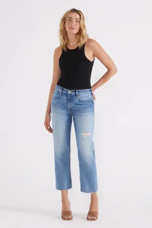 The Rhea Midrise Straight Crop Denim by ÉTICA - North Shore