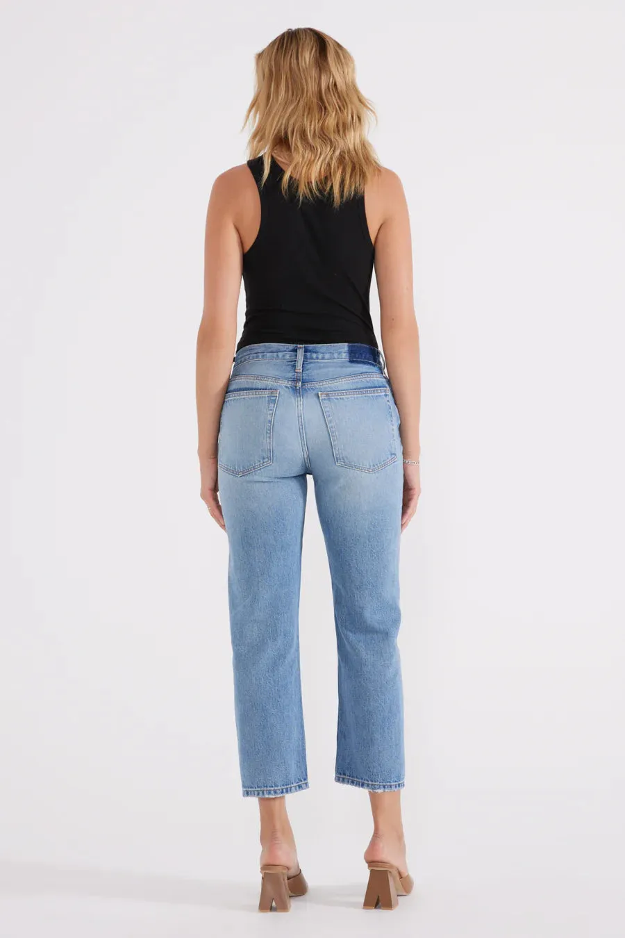 The Rhea Midrise Straight Crop Denim by ÉTICA - North Shore