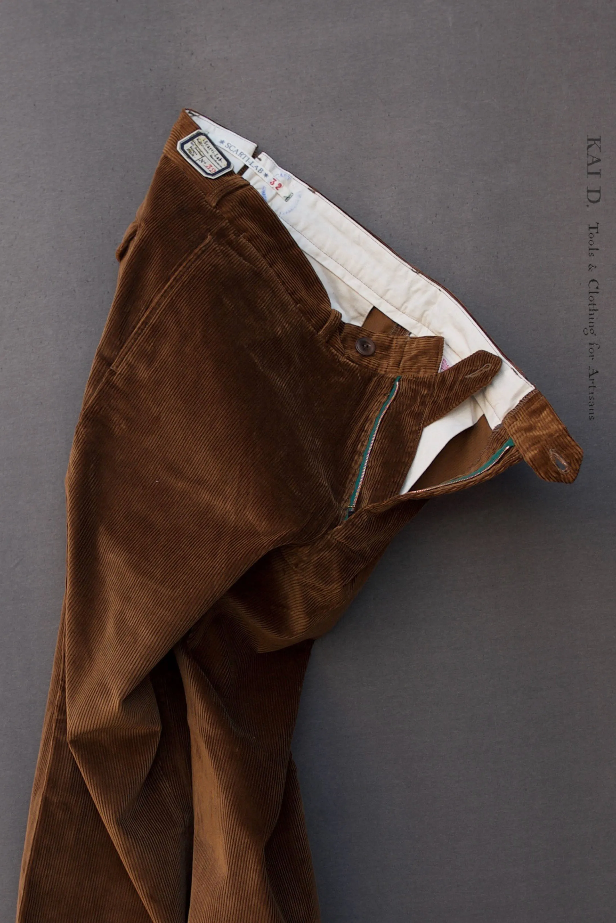 Wide Leg Trousers - Caramel Corduroy - 30, 32, 34, 36